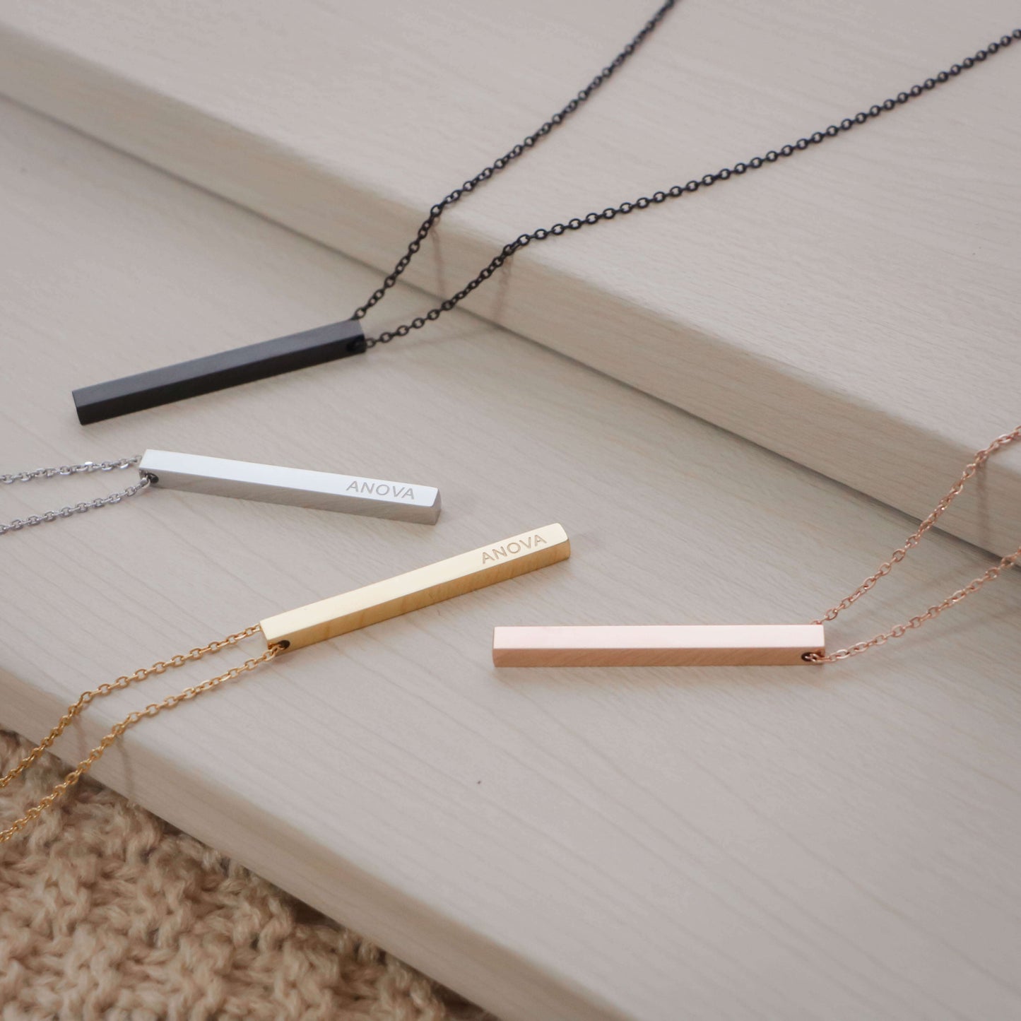 Proverbs 4:23 Bar Necklace