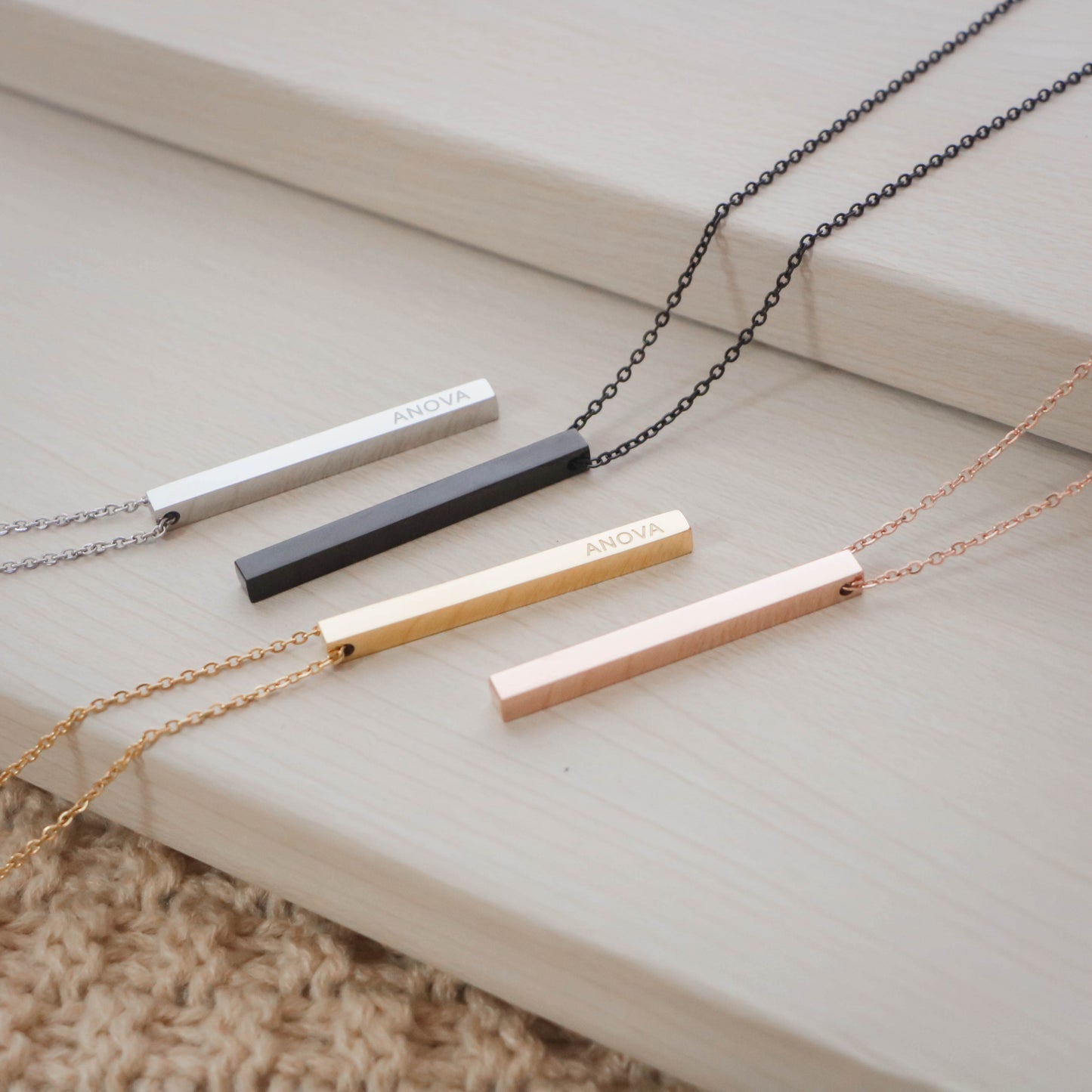 John 13:7 Bar Necklace