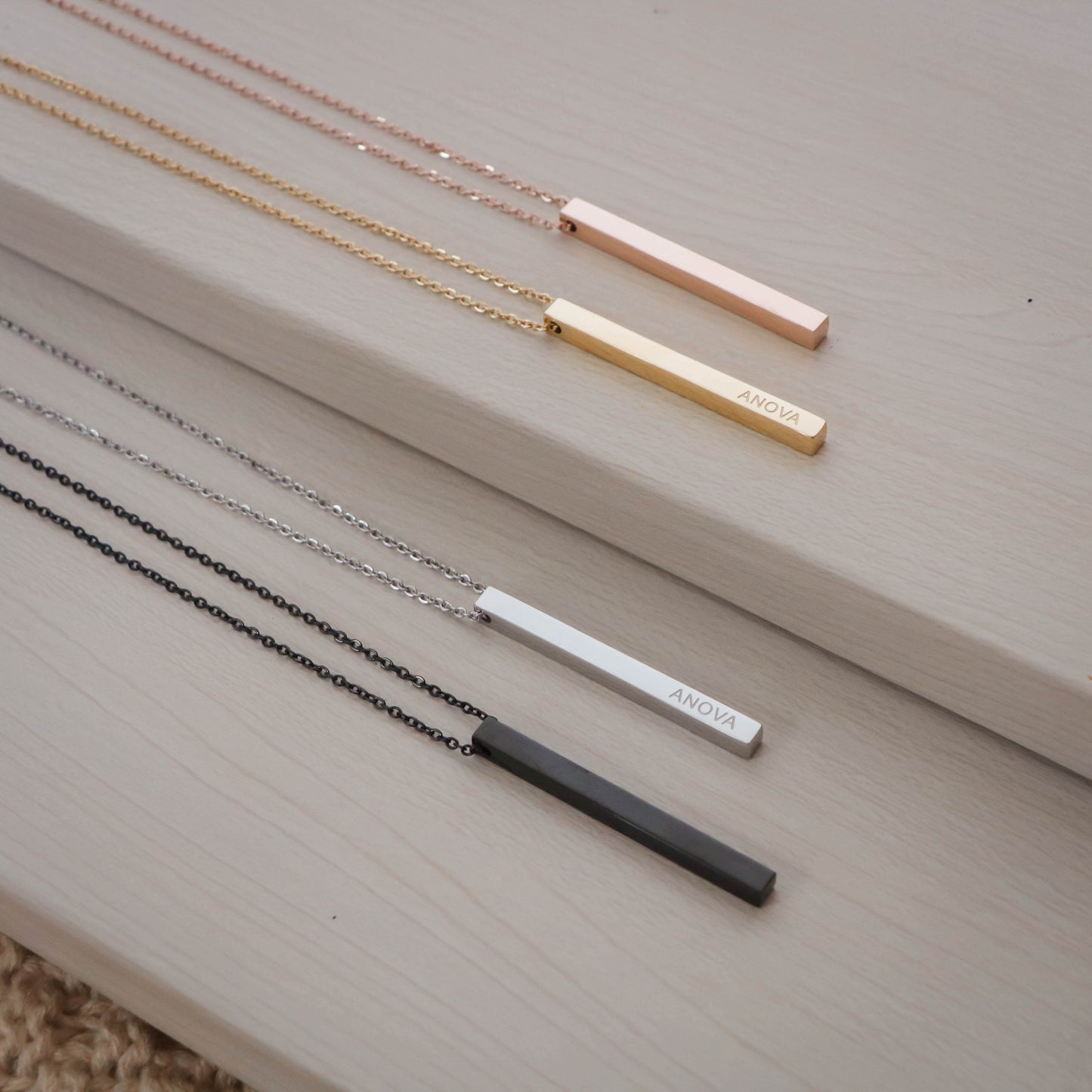 Matthew 17:20 Bar Necklace