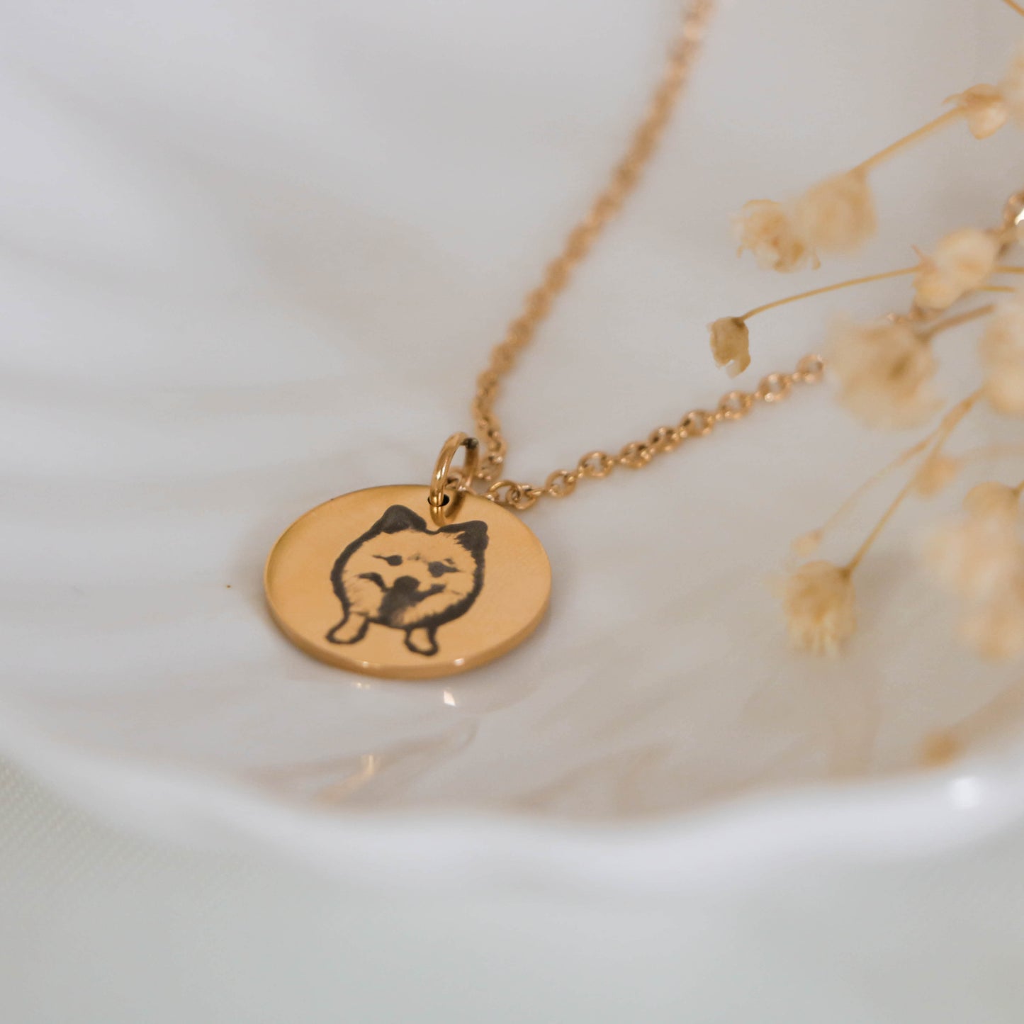 Pet Photo Disc Necklace