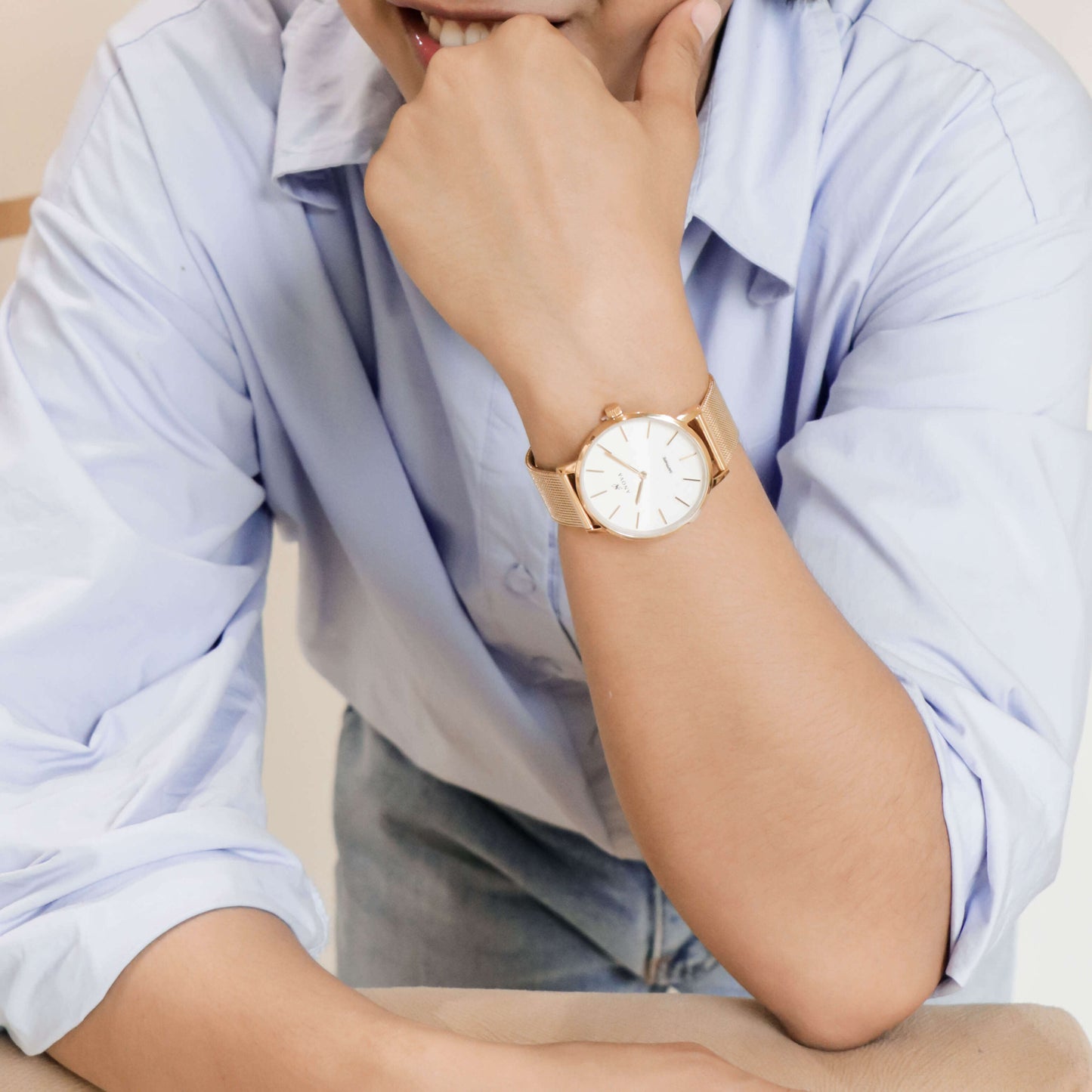 Anova Sapphire Watch ( Free Engraving + Free Leather Strap)
