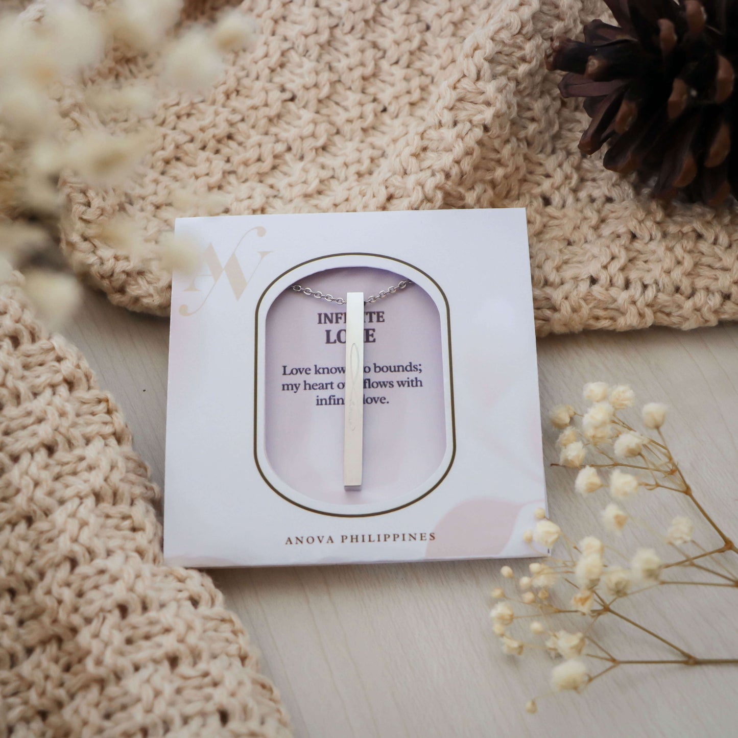Infinite Love Bar Necklace