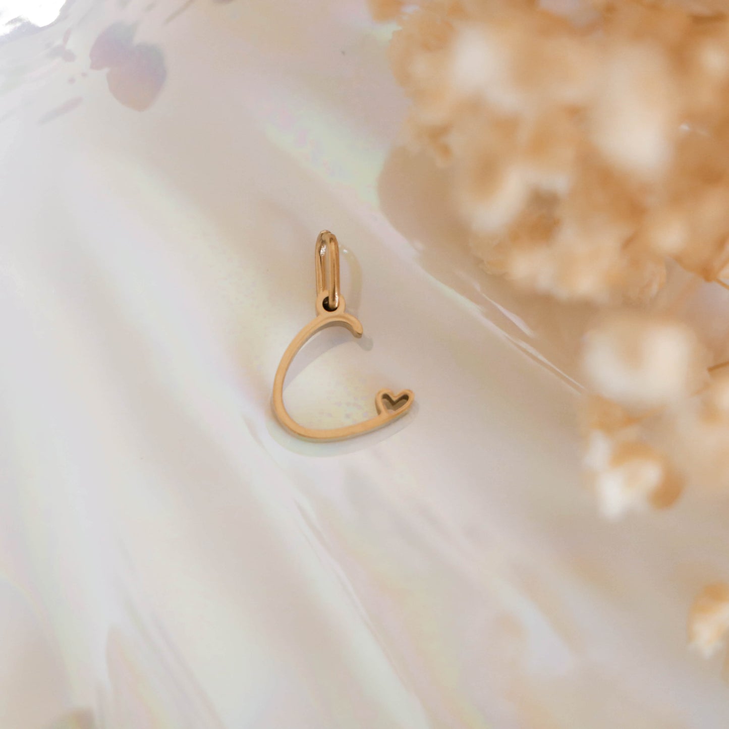 Initial Necklace (Romantic Font)