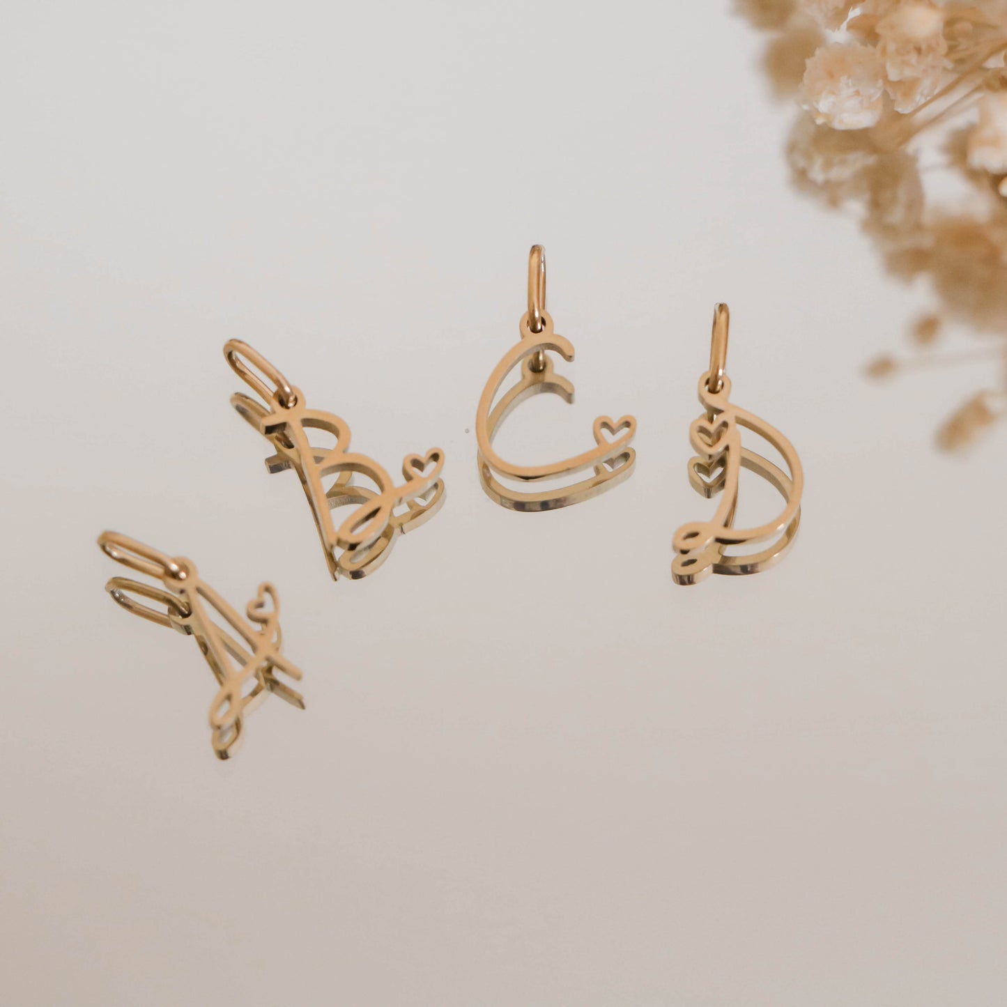 Initial Necklace (Romantic Font)