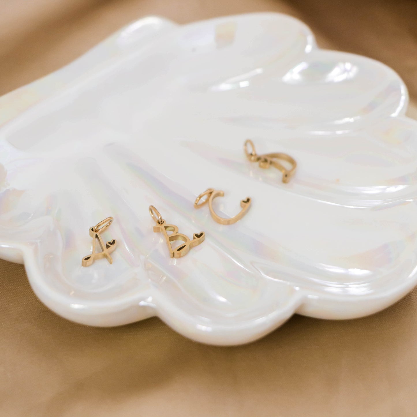 Initial Necklace (Romantic Font)