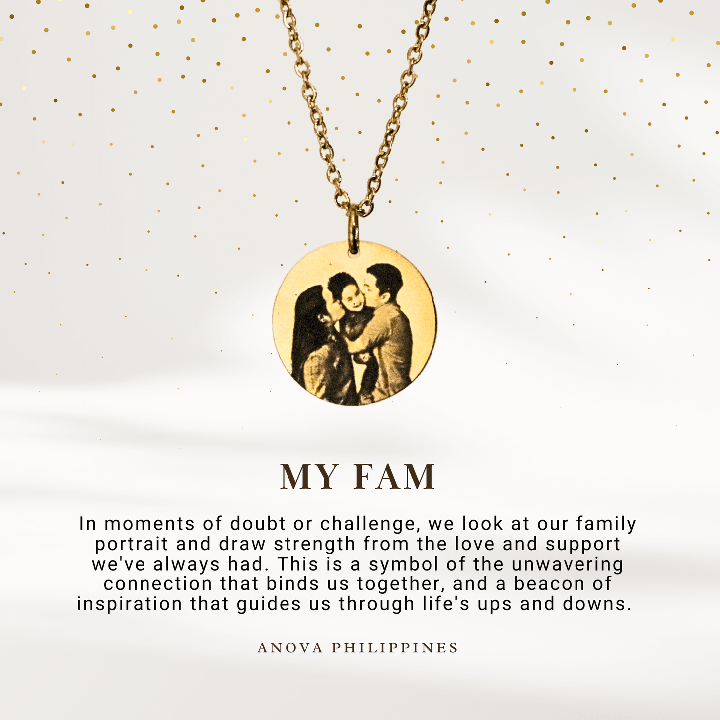 Photo Engraved Portrait Necklace Gift