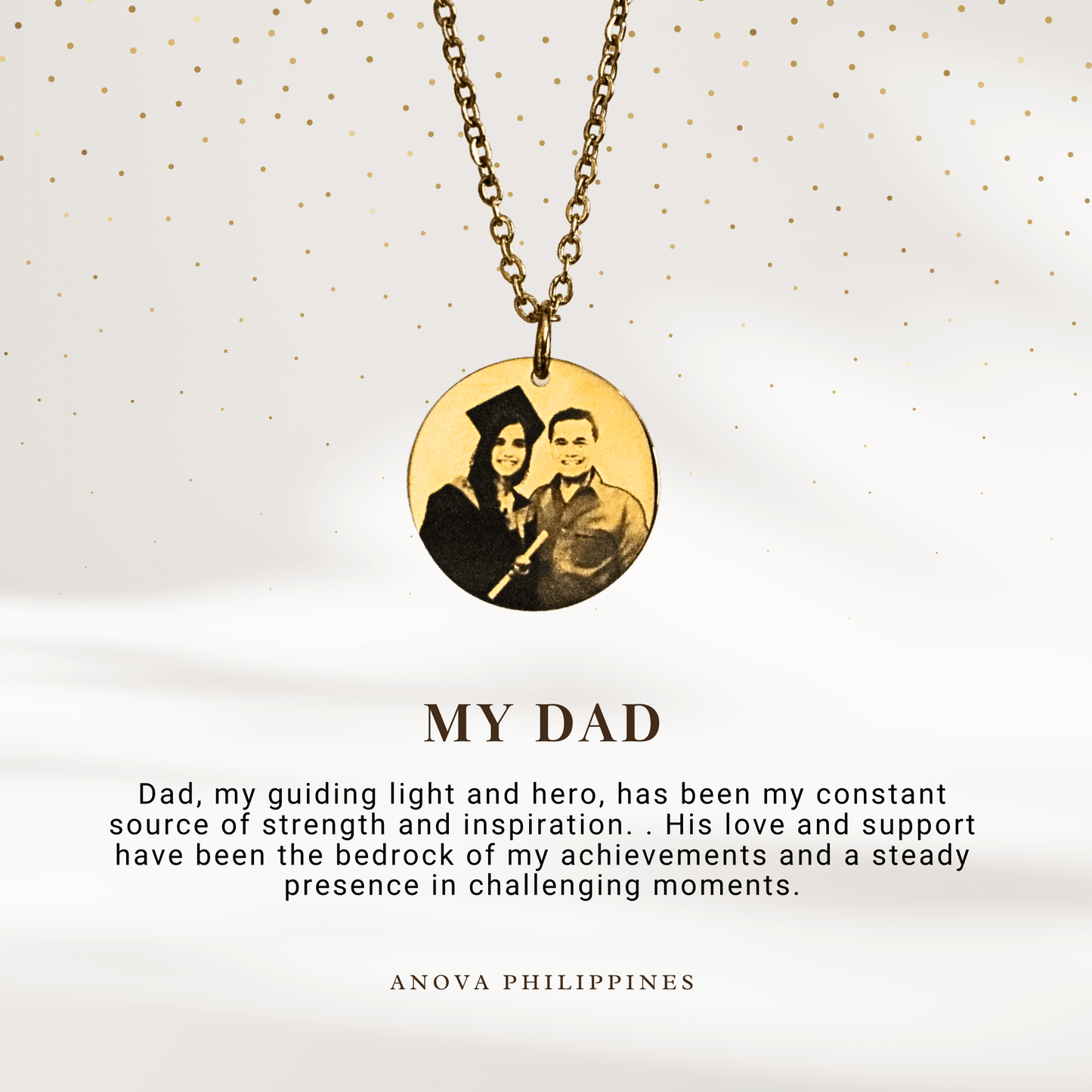 Photo Engraved Portrait Necklace Gift