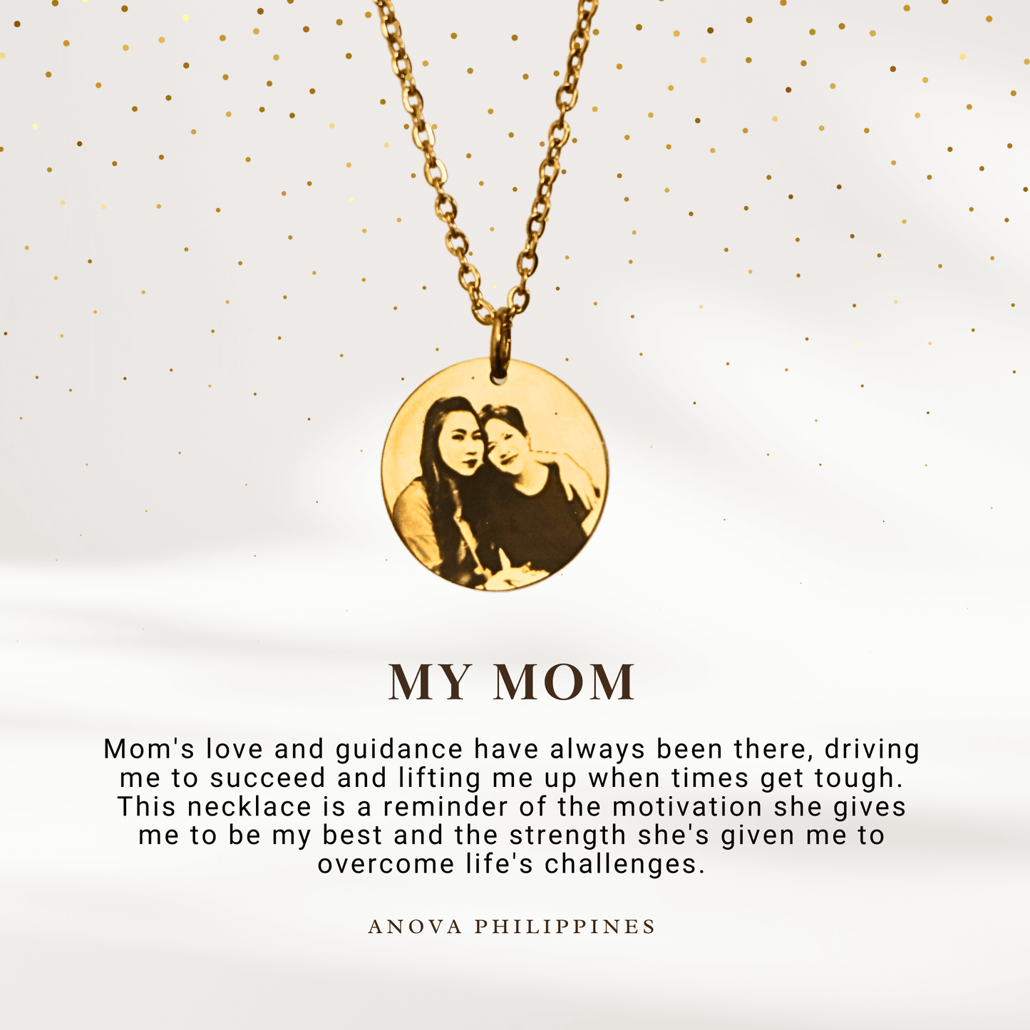 Photo Engraved Portrait Necklace Gift