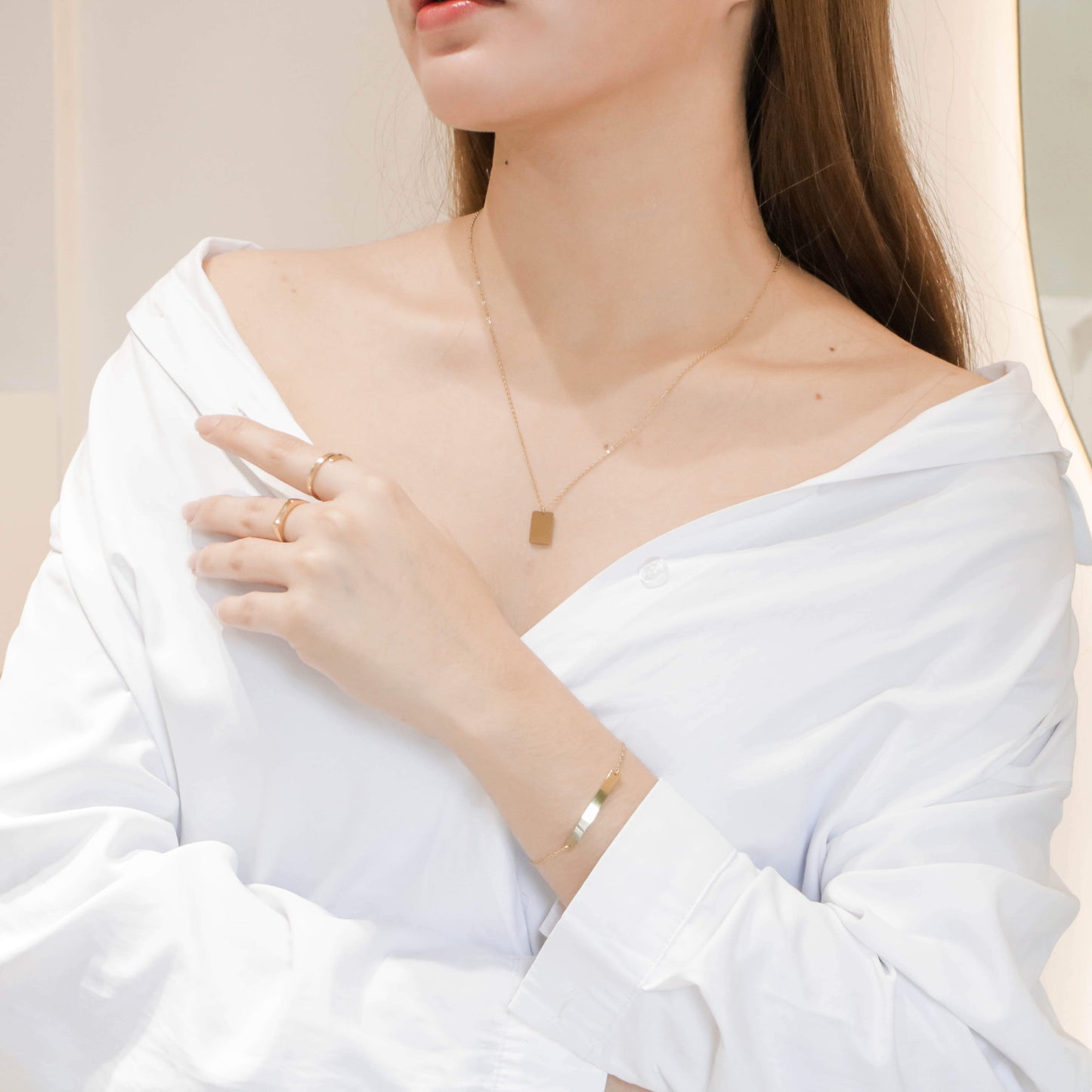 Quad Rectangle Necklace