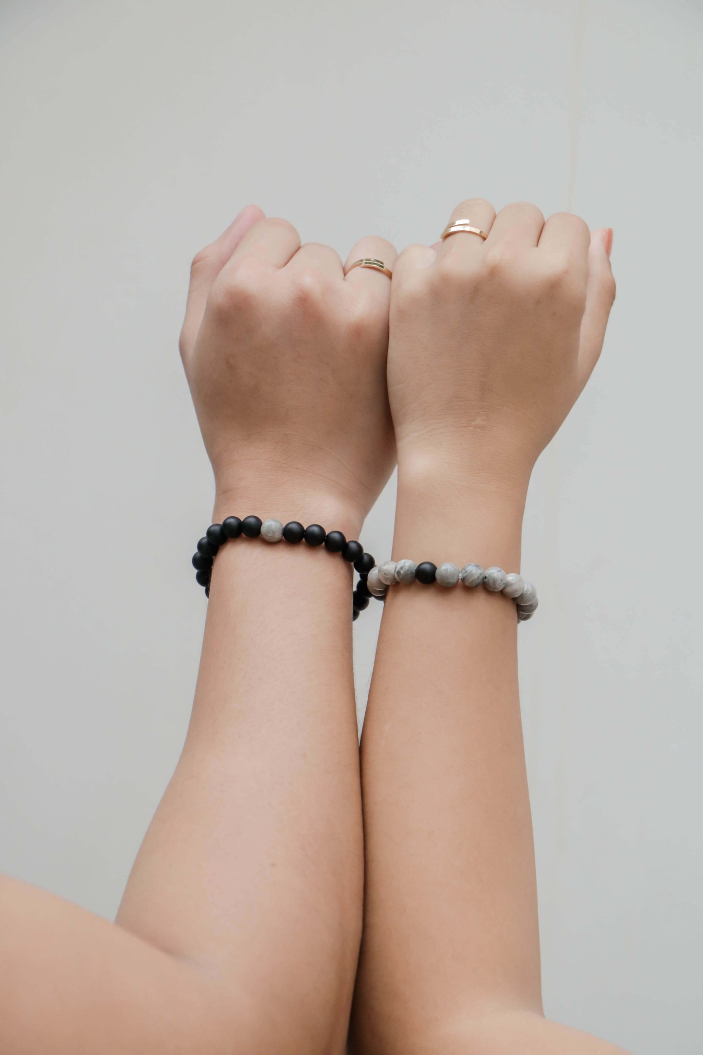Distance Bracelets Pair