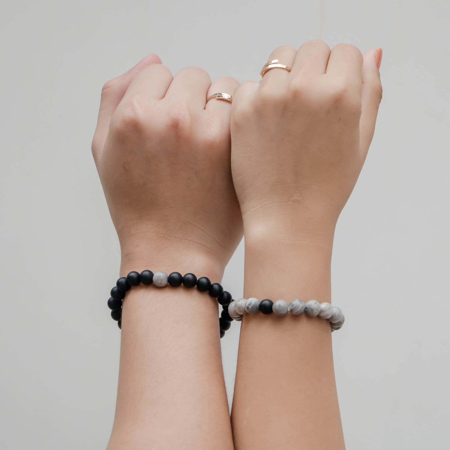 Distance Bracelets Pair