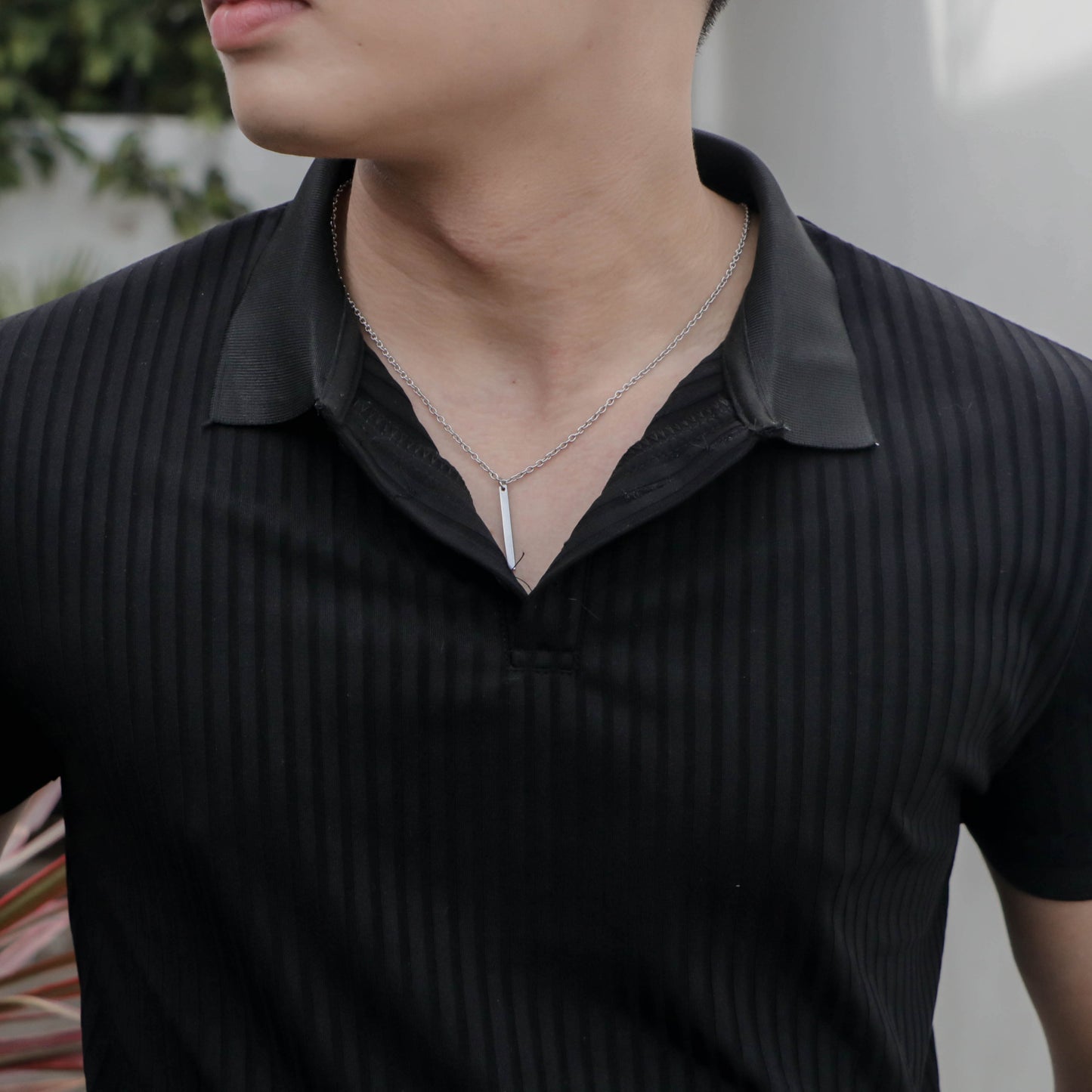 Cura Te Ipsum "Take Care of Yourself" Bar Necklace