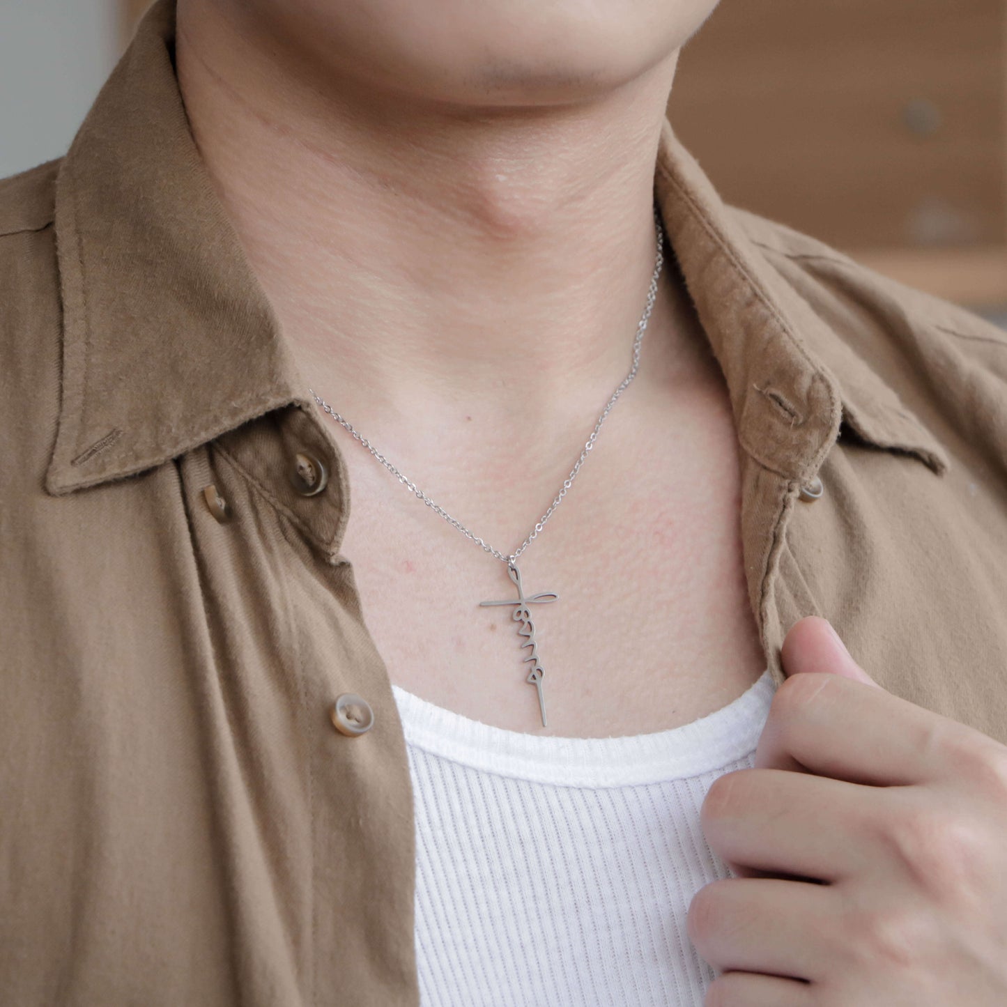 Jesus at the Cross Necklace
