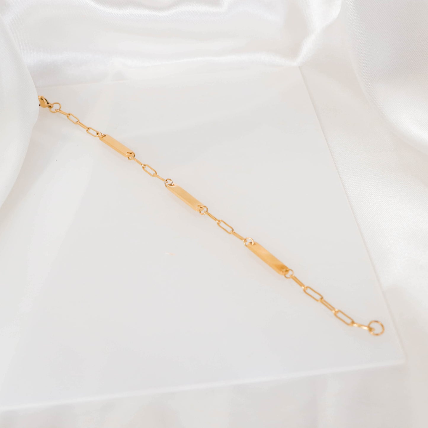 Paperclip Name Bracelet