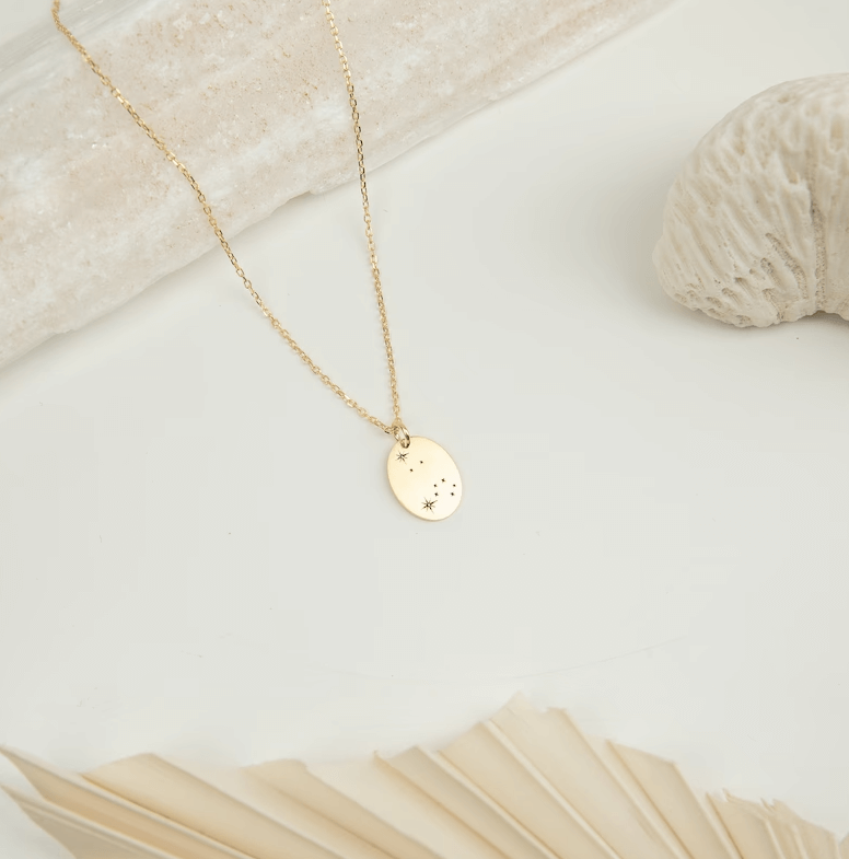 Guiding Stars Oval Necklace