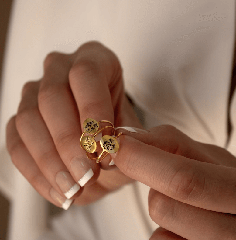 Zodiac Oval Ring