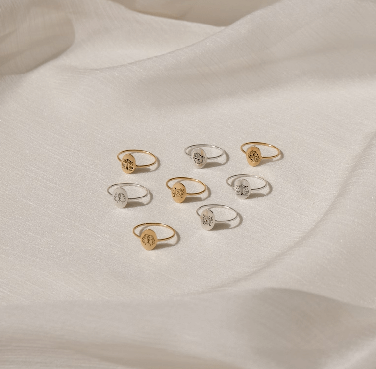 Zodiac Oval Ring