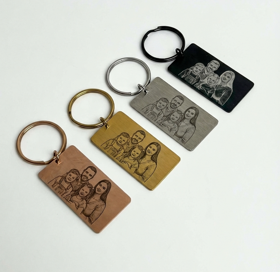 Portrait Keychain Engraving