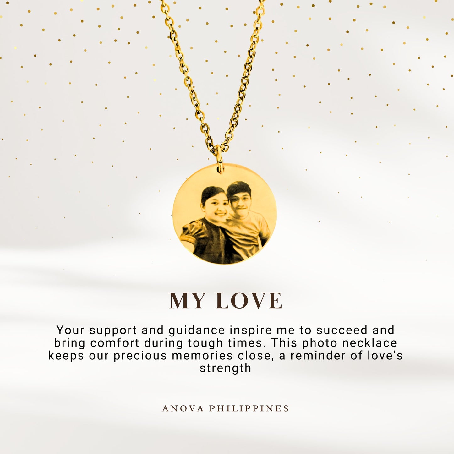 Photo Engraved Portrait Necklace Gift [Buy 1 take 1 FREE]