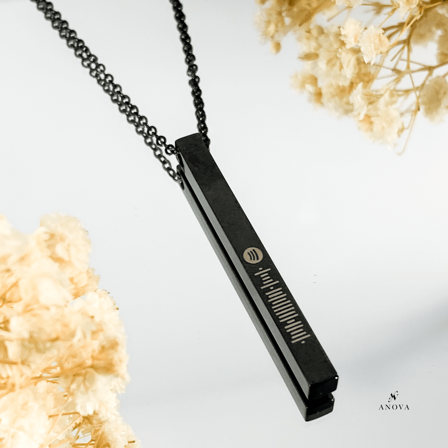 Spotify Code Bar Necklace