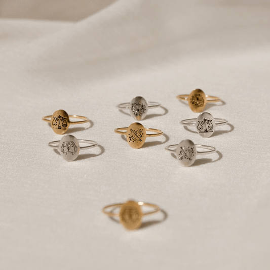 Zodiac Oval Ring