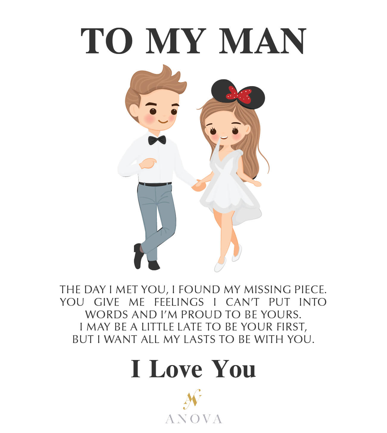 To My Man/Husband/Boyfriend Necklace